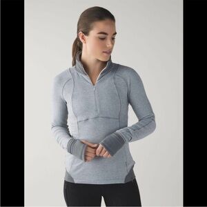 Lululemon Runderful 1/2 Zip
Mini Check Pique White Heathered Slate / Slate